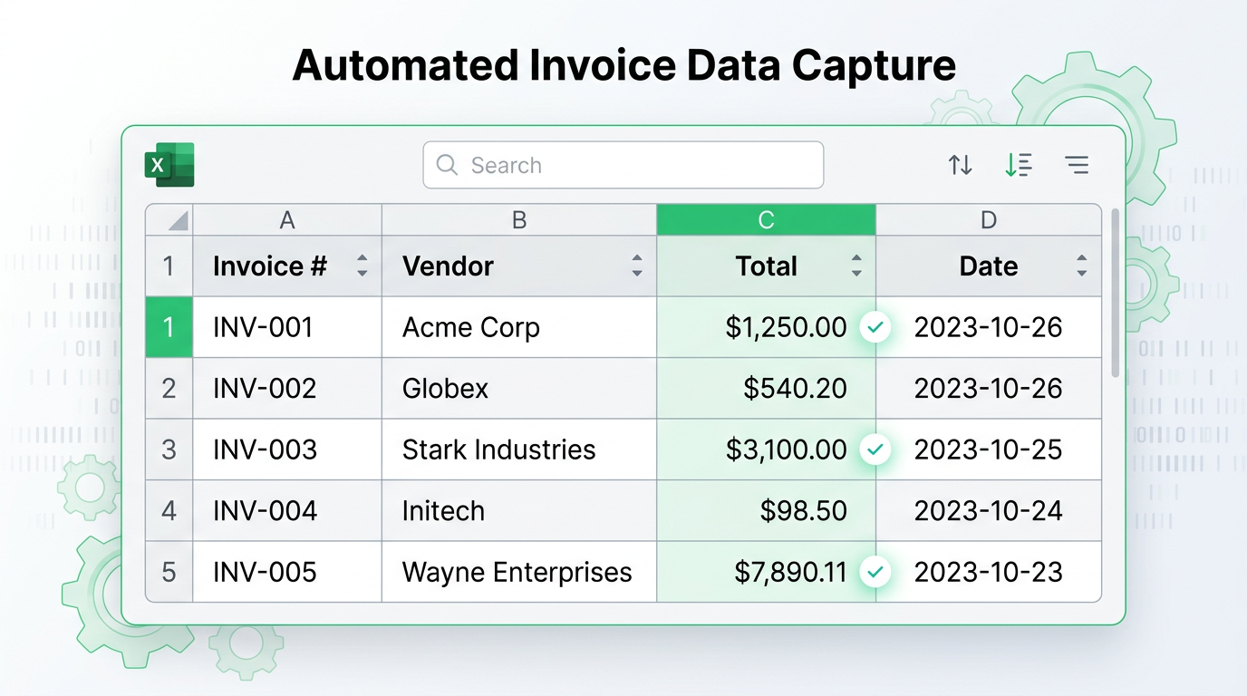 AI for Accounting: How to Automate Invoice Data Entry in Excel